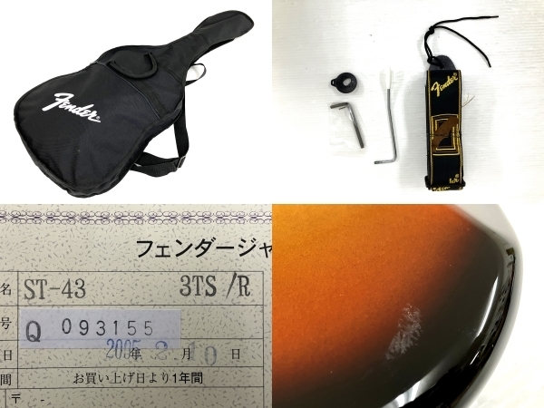 Fender Japan ST-43 3TS/R エレキ ギター ストラトキャスター フェンダー 中古 O8463984_画像2