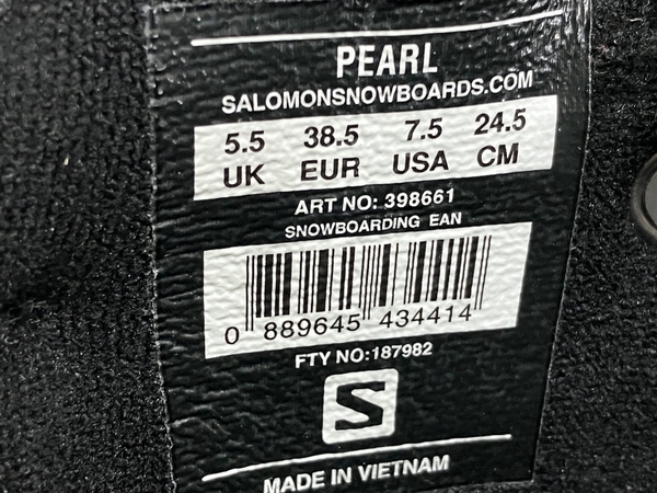 SALOMON PEARL スノーボード ブーツ 24.5cm ウインター スポーツ サロモン 中古 W8319490_画像9