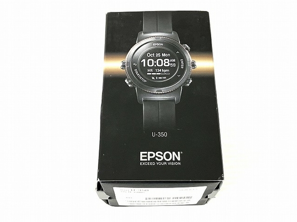 EPSON U-350 BS Wristable GPS ランニングウォッチ 時計 エプソン 中古 O8448809_画像2