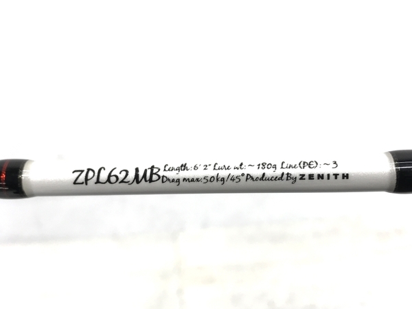 ZENITH ZEROSHIKI MACH III POWER LIGHT 62MB ZPL62MB 海釣り ルアーロッド 釣竿 中古 美品 F8219162_画像8