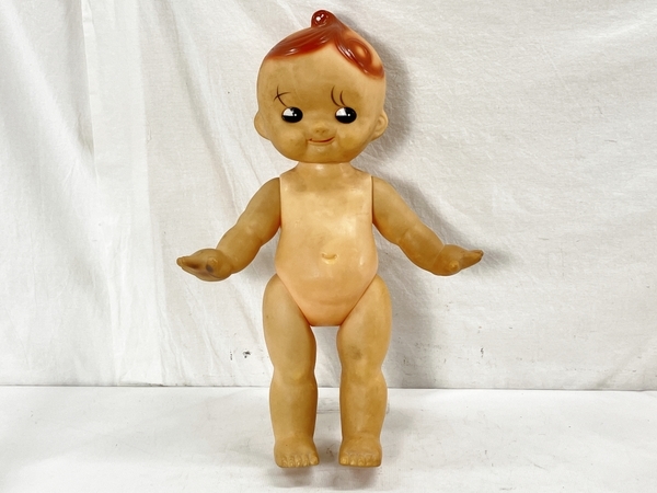 キューピー 人形 約60cm 昭和 レトロ ヴィンテージ 特大 ソフビ 訳有 W8326342_画像2