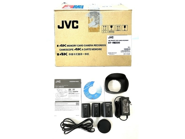 JVC GY-HM200 4K メモリーカードカメラレコーダー カメラ 撮影 中古 O8482098_画像2