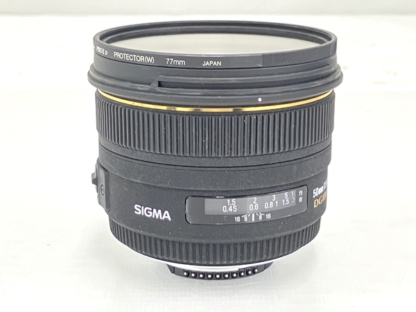 SIGMA 50mm F1.4 EX DG HSM ニコン用 一眼レフ レンズ カメラ周辺機器 中古 T8447447_画像4