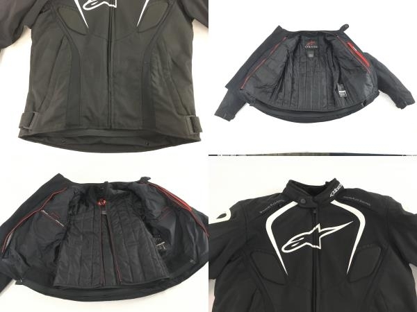 alpinestars T-JAWS WATERPROOF JACKET 防水 ジャケット 防寒インナー セット Mサイズ 中古 N8267434_画像4