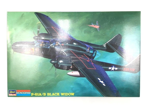 ハセガワ MONOGRAM P-61A/B BLACK WIDOW 1/48 86030 HM30 プラモデル 長期保管品 未組立 未使用 Y8454989_画像1