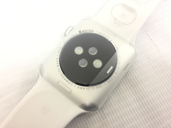Apple Watch Series3 42mm ホワイト スポーツバンド MTF22J/A A1859 アップル 未使用 G8396401_画像7