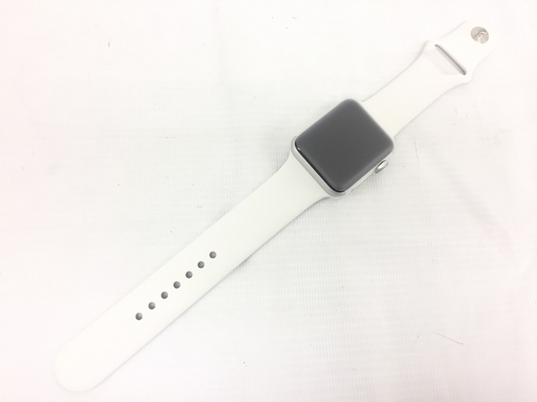 Apple Watch Series3 42mm ホワイト スポーツバンド MTF22J/A A1859 アップル 未使用 G8396401_画像4