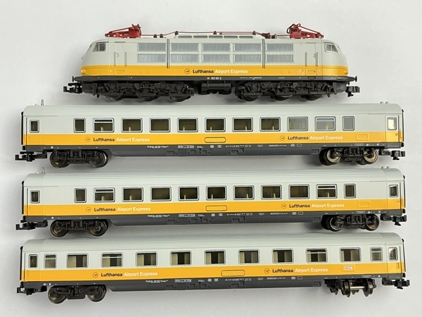 Fleischmann 9351 ドイツ連邦鉄道 DB ルフトハンザ エアポート エクスプレス 4両 Nゲージ 中古 良好 N8488084_画像6