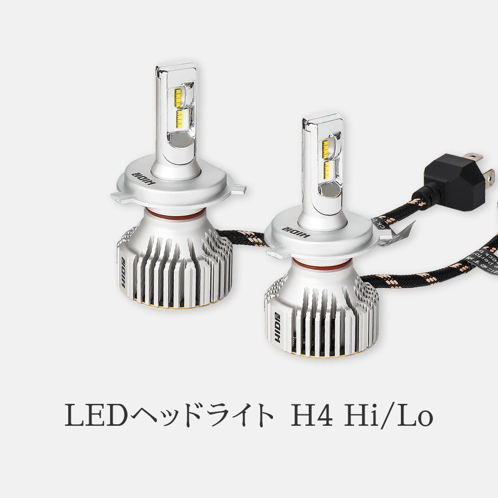 HID屋 LED ヘッドライト iシリーズ 28400cd(カンデラ) H4Hi/Lo,H8/H11/H16, HB3, HB4 6500k 車検対応 ホワイト フォグランプ 1年保証 送料_画像3