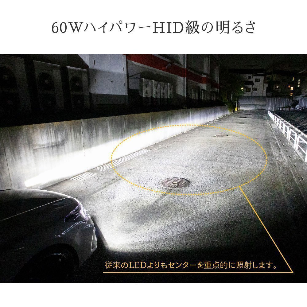 【HID屋】輸入車用 ワーニングキャンセラー内蔵 LEDヘッドライト フォグランプ WCシリーズ 49600cd H4 H8 H11 H16 H10 HB3 HB4 爆光_画像4