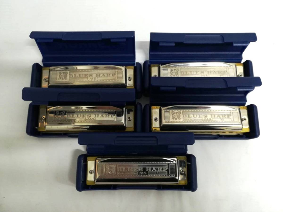 809 BLUES HARP ブルースハープ MS ハーモニカ HOHNER ホーナー 532/20 楽器 ハーモニカ5個セットの画像1