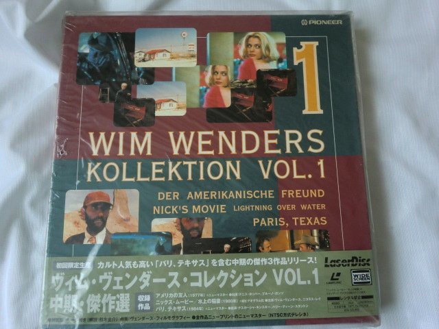 (Q) 【 LD/レーザーディスク】帯/ヴィム・ヴェンダース・コレクション1 -中期・傑作選-VOL.1~ボックス×BOX-洋画/初回限定生産/Widescreen_画像1