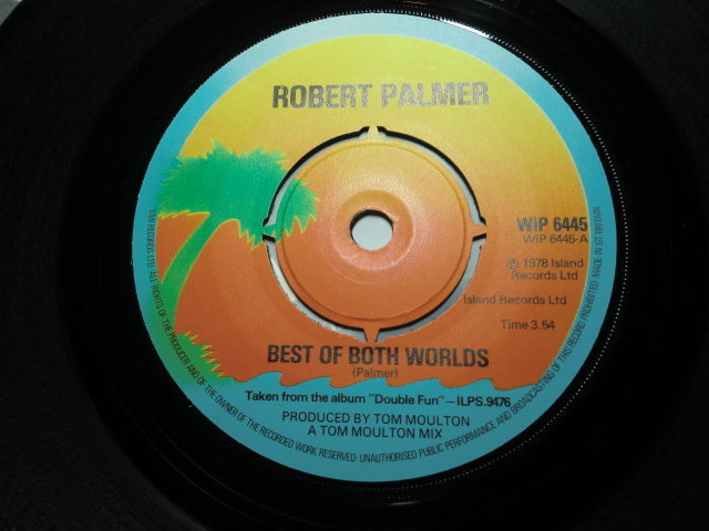 EPS レコード【何点でも同送】UK 7 Robert Palmer - Best Of Both Worlds / Where Can It Go? ロバート パーマー Double Fun WIP6445_画像6