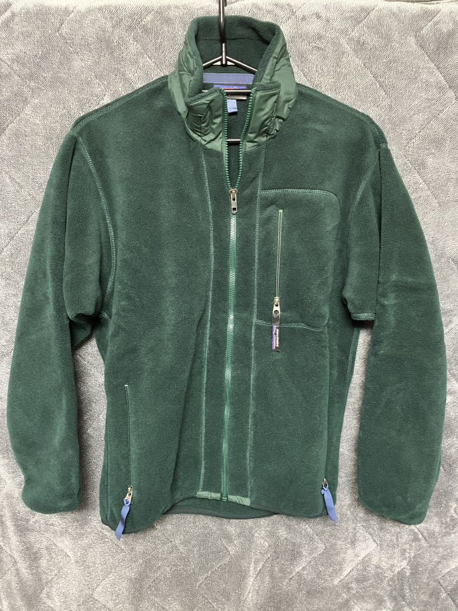 90s old ビンテージ パタゴニア シンチラ ジャケット Made in USA Patagonia SYNCHILLA JACKET 25410 F4 Zip Hunter Green 新品 深緑 US-S_画像1