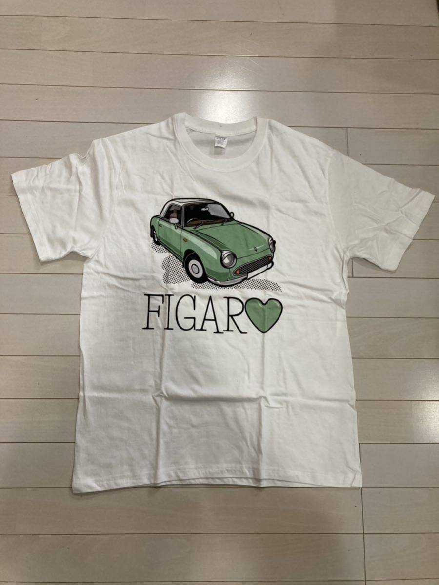 nissan 日産 FIGARO フィガロ Tシャツ フィガロファン必見 Mサイズ　ラスト1枚_画像3