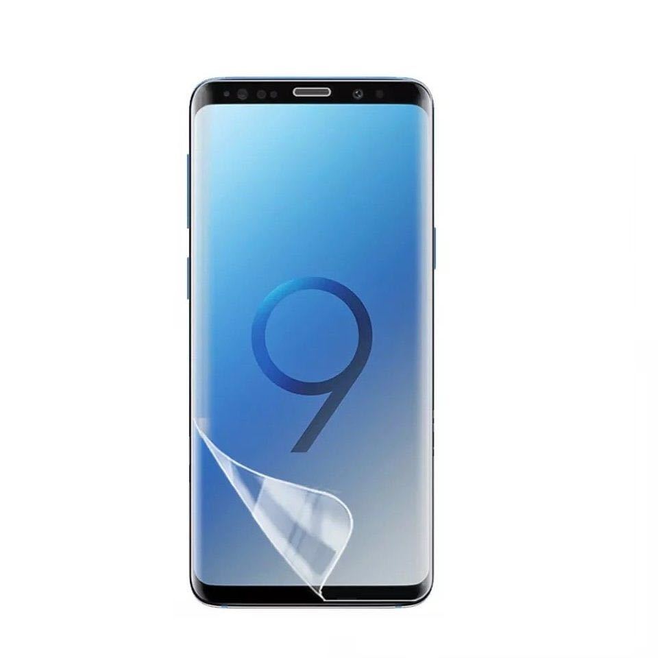 ヘラ付き 端が浮かない Galaxy S9 SC-02K SCV38 全面保護 フルカバー 3D ガラスフィルム ハイドロゲルフィルム 保護 フィルム_画像2