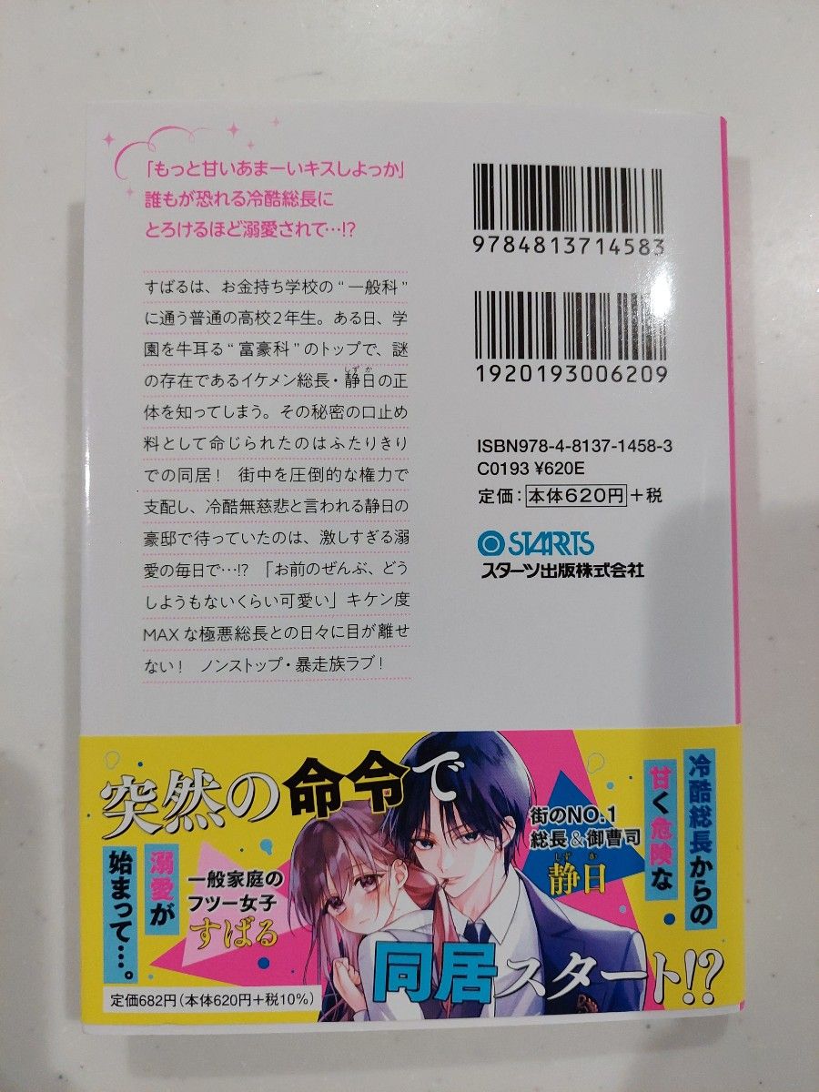 ケータイ小説文庫ピンクレーベル　野いちご  至高の冷酷総長は、危険なほどに彼女を溺愛する―ＣＬＡＳＳＩＣ　ＤＡＲＫ