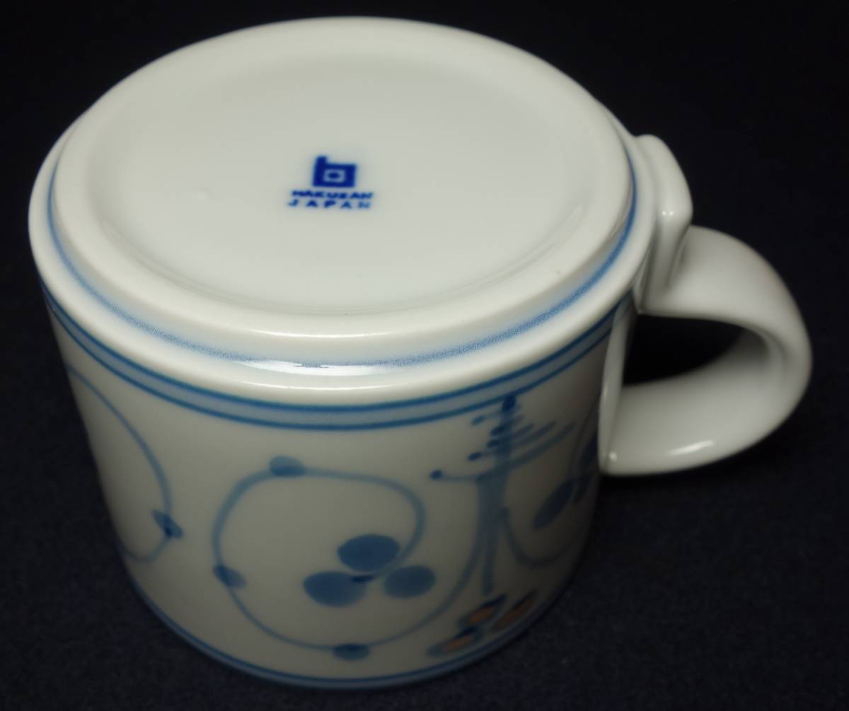 1779 year establishment ( cheap .. year ) Hakusan Porcelain hand .. coffee cup & saucer ceramics and porcelain research 