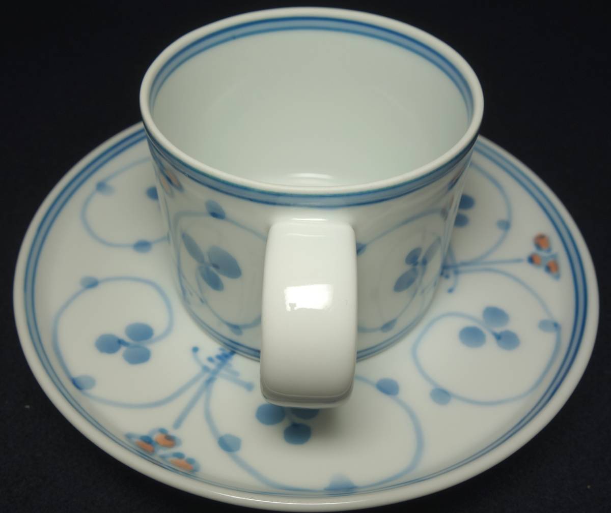 1779 year establishment ( cheap .. year ) Hakusan Porcelain hand .. coffee cup & saucer ceramics and porcelain research 
