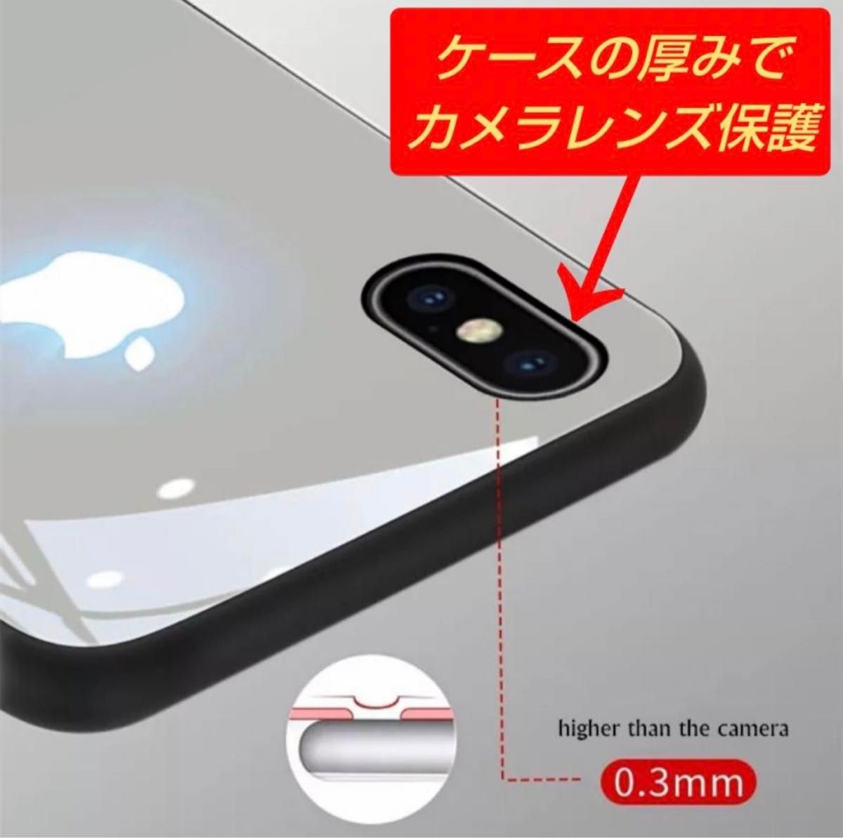 光る iphone13pro レッド ケース LED led 発光 人気商品 トレンド 韓国 安い 本体連動 カラフル 