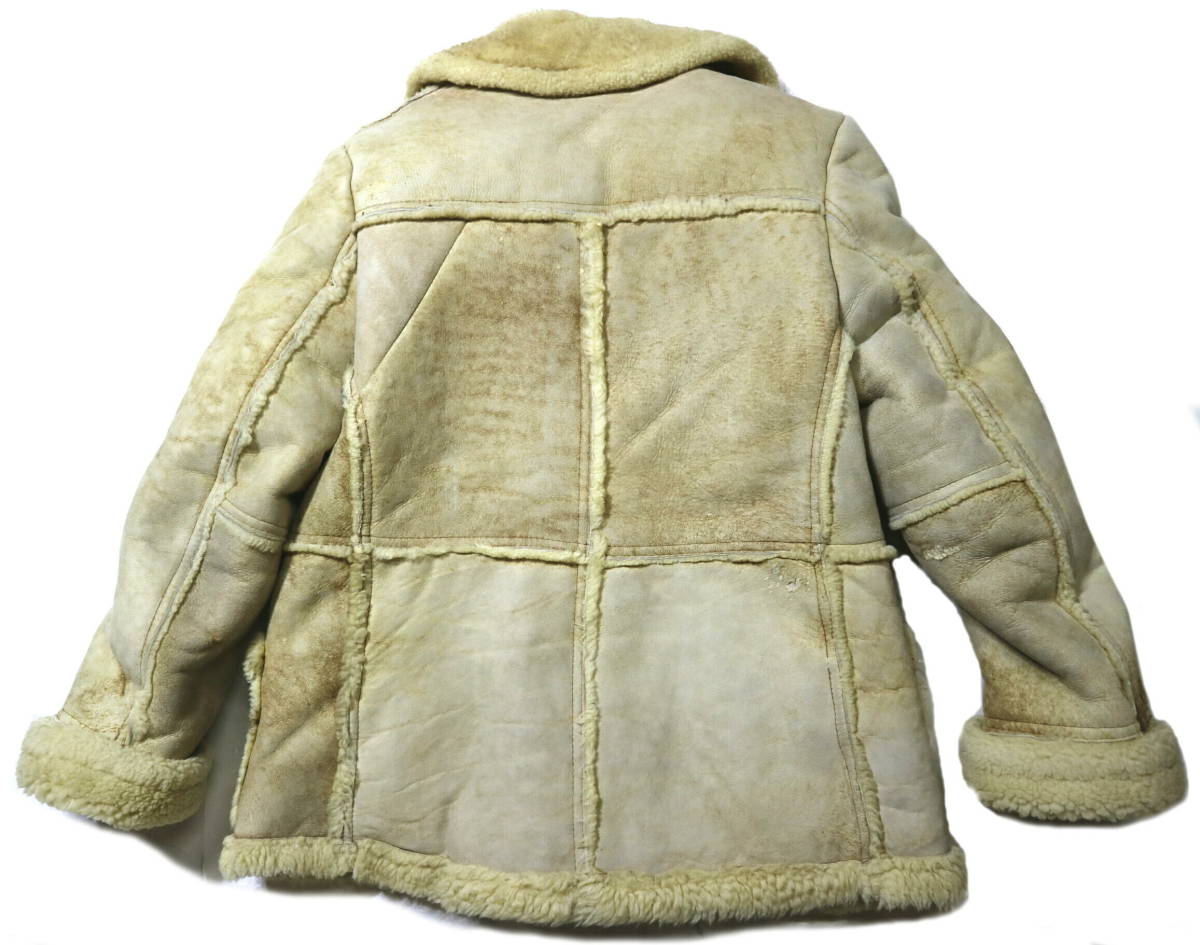  a little rough / excellent!* lunch series sheep leather mouton coat *L size corresponding ( height 177-179 centimeter rank )
