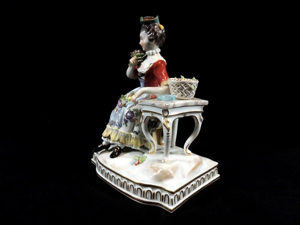 Meissen/マイセン/「五感の寓意 嗅覚」/フィギュリン/J.C Meissen/マイセン/「五感の寓意 嗅覚」/フィギュリン/J.C