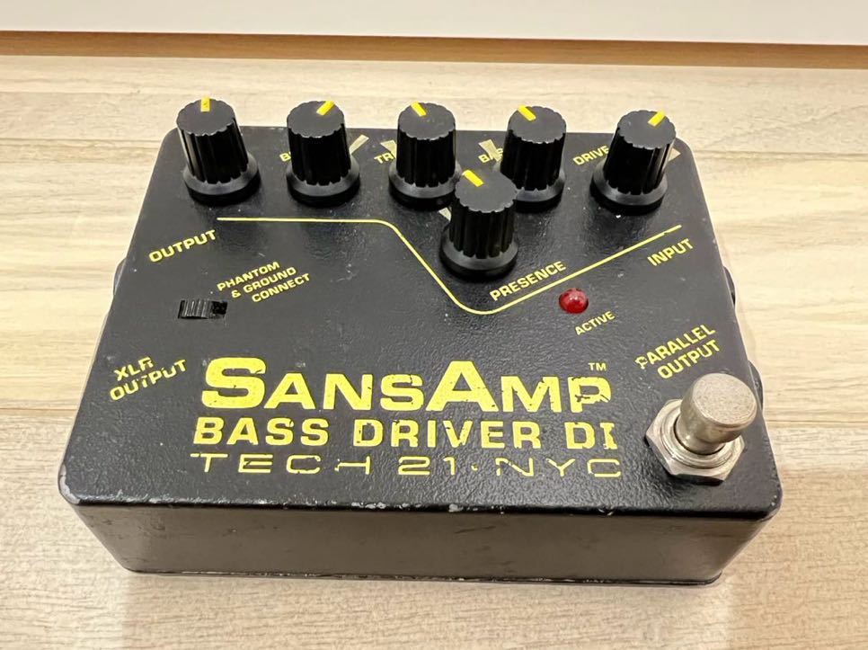 滅多に見ないシリアル5桁台！超初期SANSAMP BASS DRIVER DI サンズアンプ TECH 21NYC エフェクター ダイレクトボックス _画像1