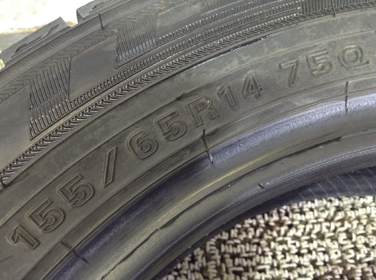 ダンロップ ウインターマックス03 WM03 155/65R14 4本 2020年製 2174 スタッドレスタイヤ (沖縄県・離島は発送不可)_画像8