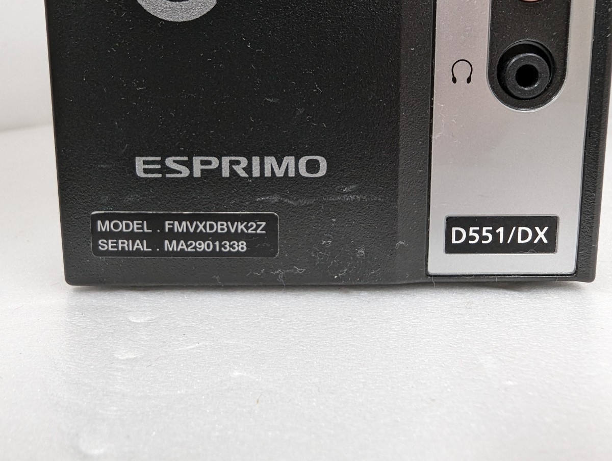 富士通 ESPRIMO D551/DX [Celeron G530 2.40GHz] メモリ2GB リカバリ直後の状態 現状 保証なし　キーボード　マウス付き_画像5