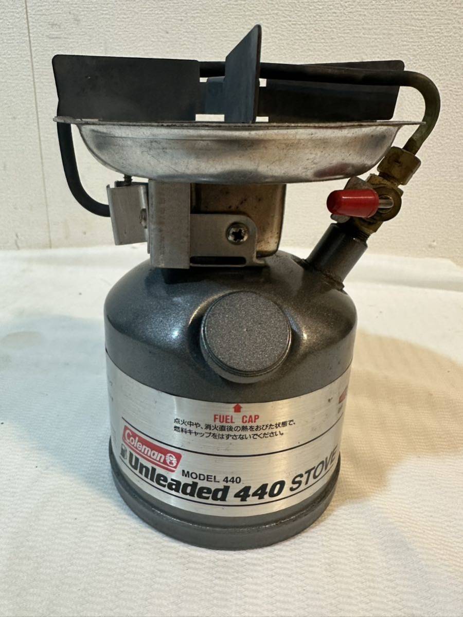 Coleman Unleaded 440 Stove コールマン アンレデッド ストーブ/シングルバーナー/USA/米国製 中古現状品_画像1