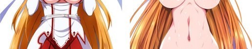【送料無料】【匿名配送】SAO ソードアートオンライン ソードアート・オンライン アスナ 抱き枕カバー_画像3