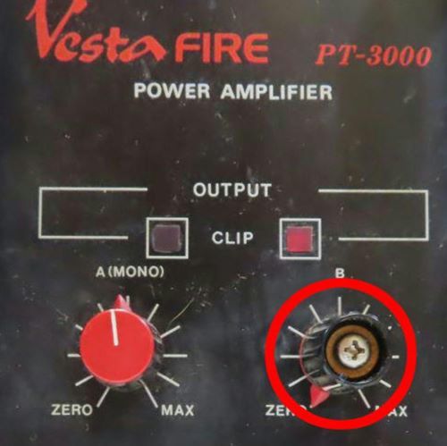 VESTA FIRE ステレオパワーアンプ PT-3000 / Power AMPLIFIER/通電確認済み_画像7