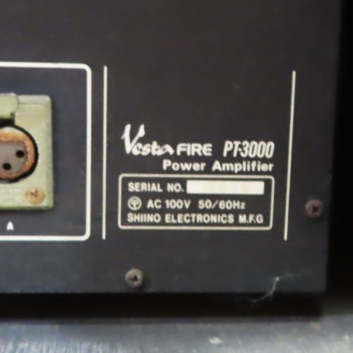 VESTA FIRE ステレオパワーアンプ PT-3000 / Power AMPLIFIER/通電確認済み_画像6