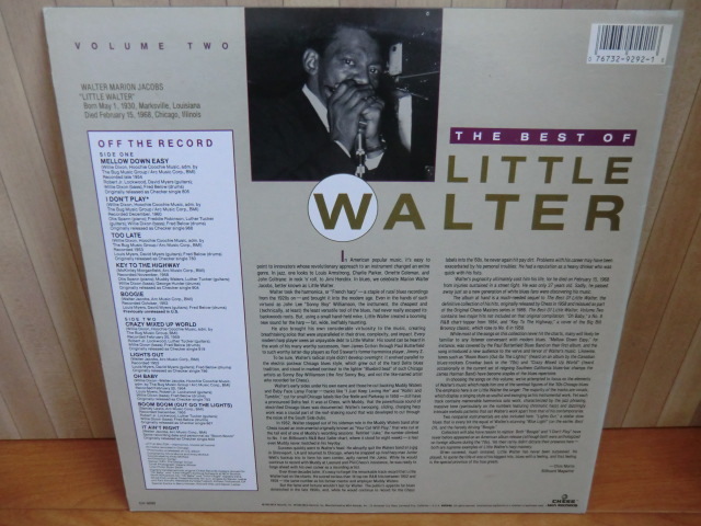 BLUES・ブルース　LP：「THE　BEST　OF　LITTLE　WALTER、VOLUME　TWO」_画像2