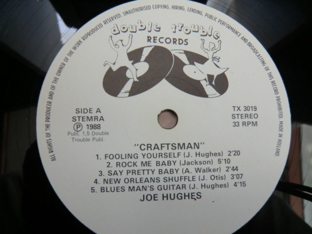 BLUES・ブルース LP：JOE HUGHES「CRAFTS MAN」の画像3