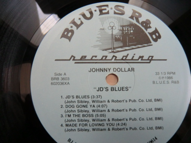 BLUES・ブルース LP：JOHNYY DOLLAR「J.D’.S BLUES」の画像3