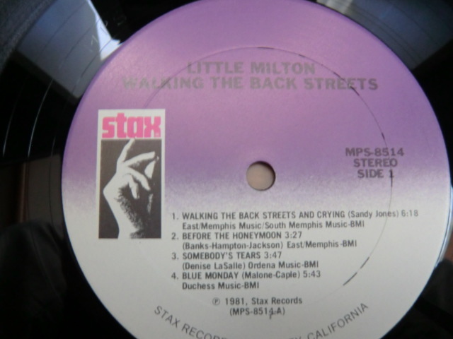 BLUES・ブルース LP：LITTLE MILTON「WALKIN’ THE BACK STREETS」の画像3