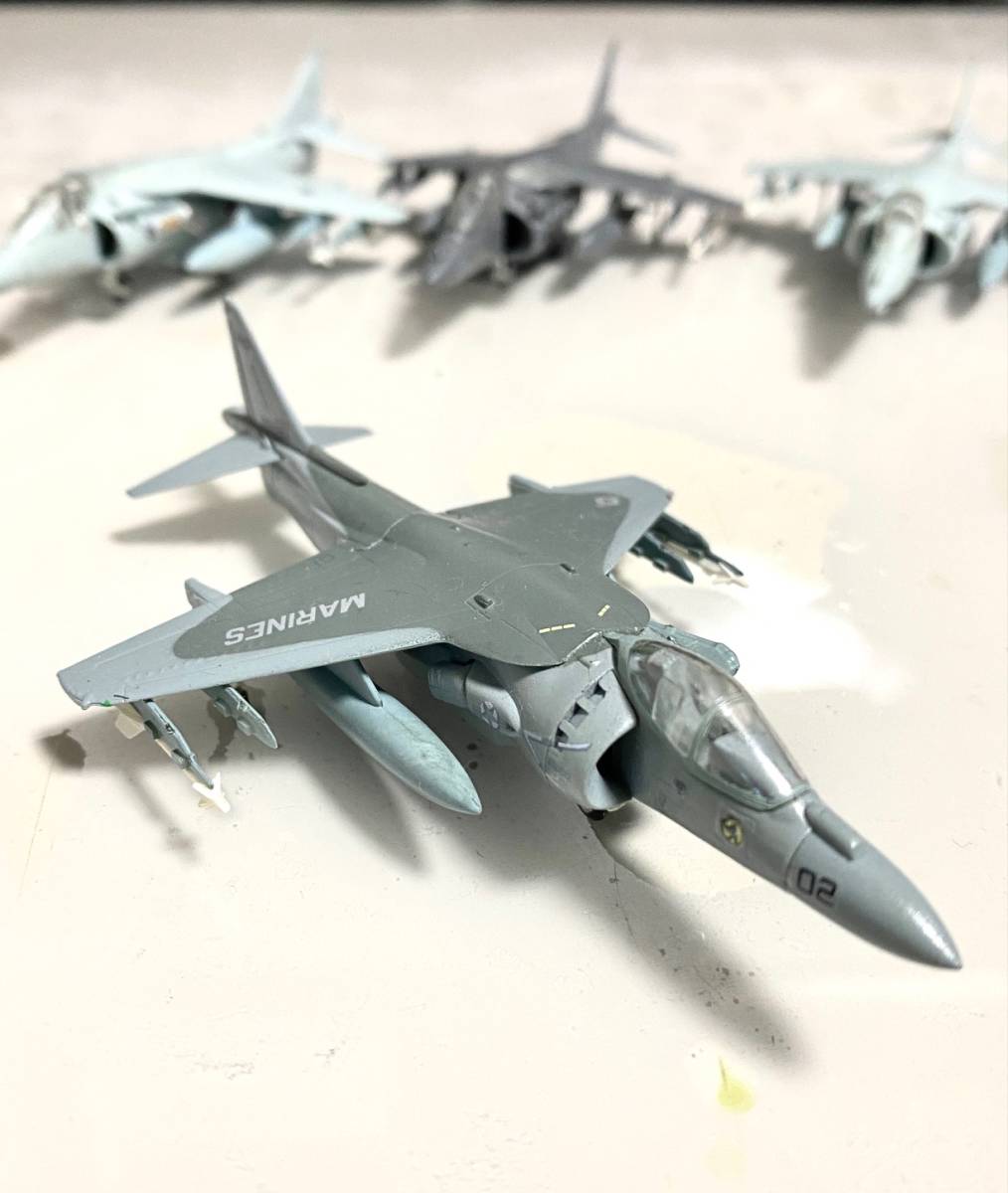 攻撃機コレクション AV-8B ハリアーⅡ 4機 1/144 F-toys エフトイズ 組立済_画像5