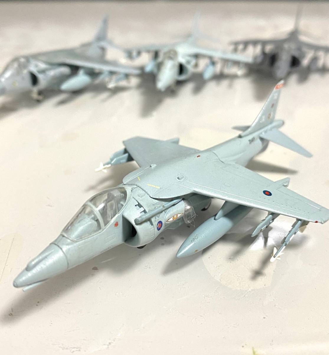攻撃機コレクション AV-8B ハリアーⅡ 4機 1/144 F-toys エフトイズ 組立済_ハリアーＧＲ Ｍk.９ イギリス空軍