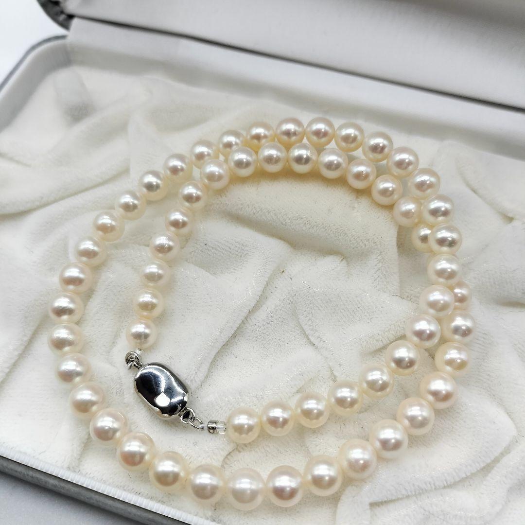 品質のいい 照り良 あこや真珠 本真珠 白 ホワイト フォーマル