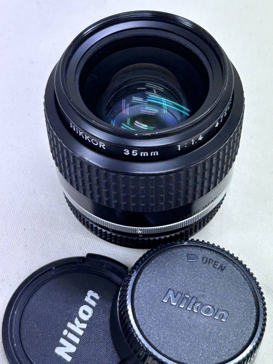 Nikon　ニコン　NIKKOR　35mm　1:1.4　レンズ　※動作未確認・中古品_画像1