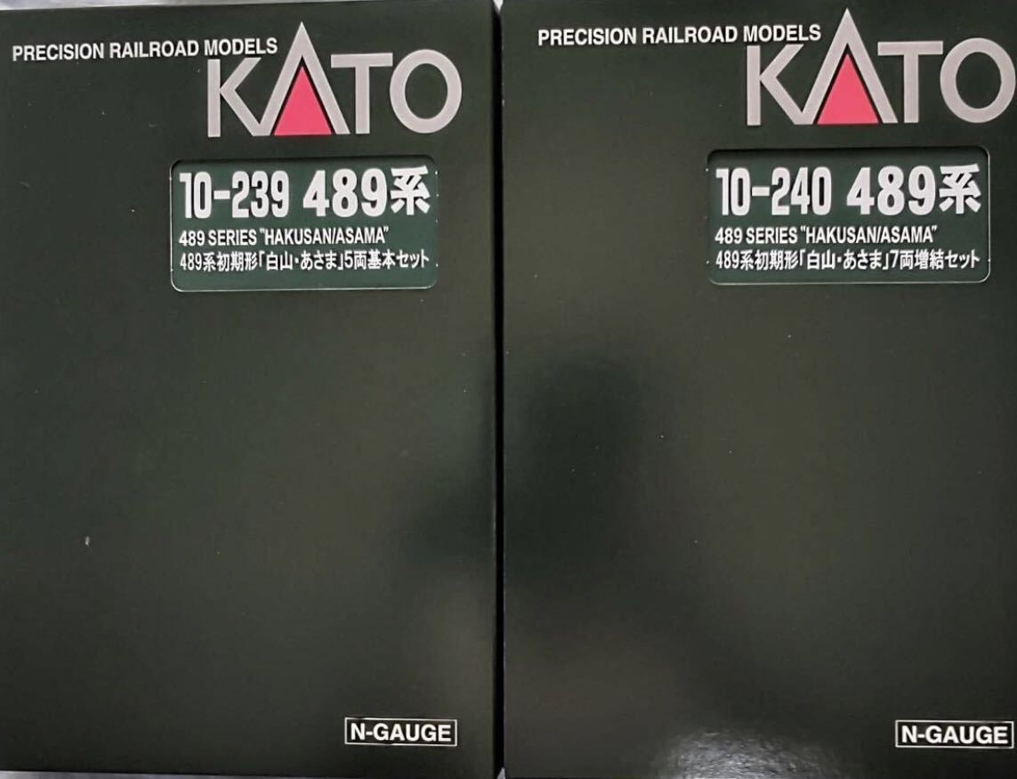 在庫あり】 KATO 489系初期型「白山・あさま」基本＋増結 フルセット
