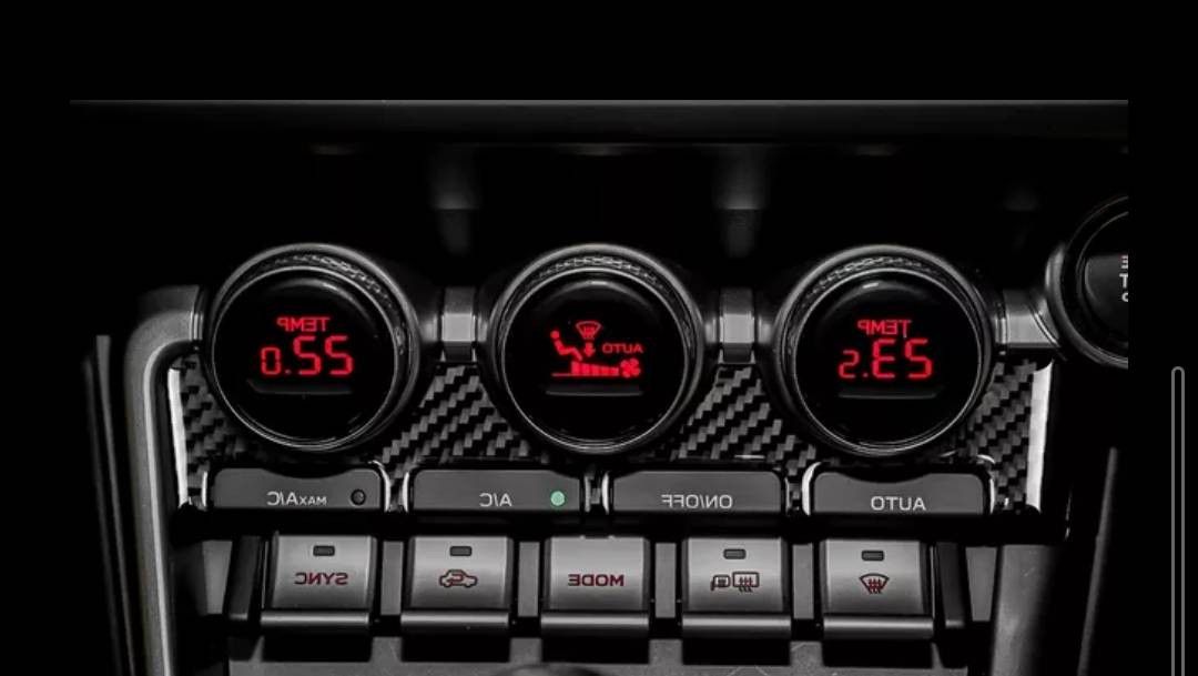トヨタGR86 BRZ zn8 zd8 リアルカーボン エアコンパネルカバー