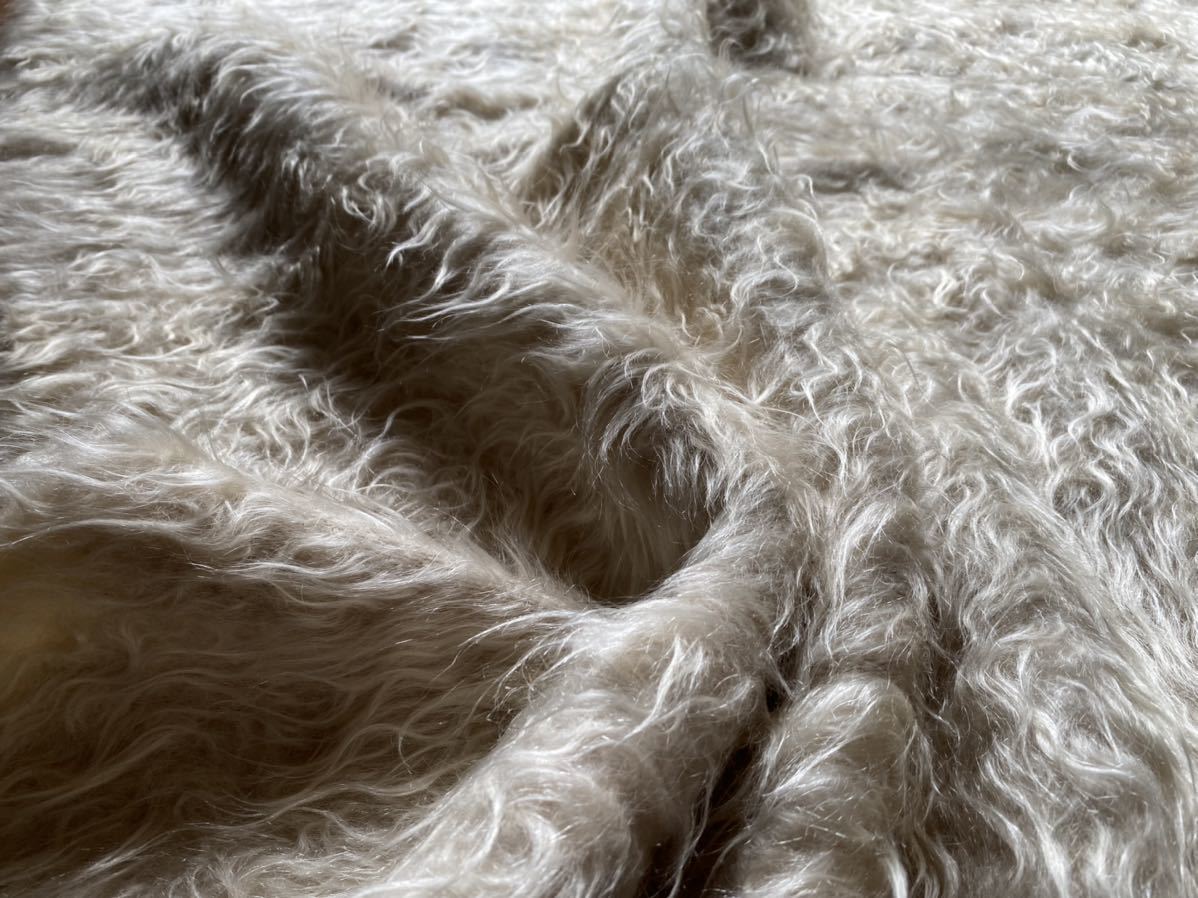 トルコ直輸入上質アンゴラ山羊のモヘアで織られた毛布シイルトのバッタニィエ/セミアンティーク遊牧民の必需品/大判コレクションピース_画像10