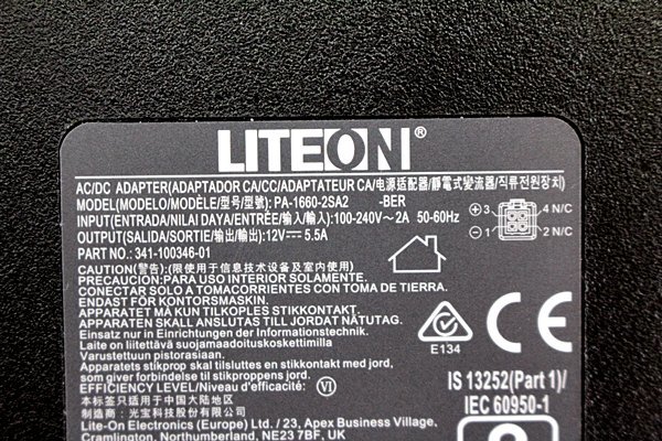 2個入荷 LITEON/ACアダプター ◆PA-1660-2SA2/12V 5.5A◆ LITEONAC12V20Y_画像2