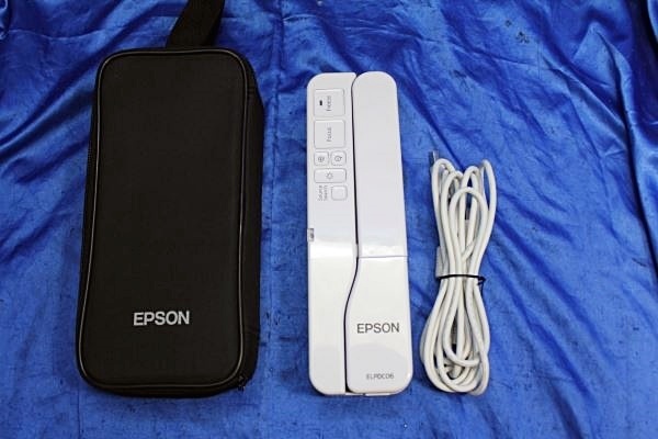 ◆2台入荷◆ EPSON/エプソン ポータブル書画カメラ コンパクト ★ELPDC06/専用ケース有り★ 51830Sの画像1