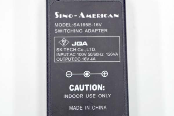 ★17個入荷★ SINO-AMERICAN/ACアダプター ◆SA165E-16V/16V 4A/外径約5.5mm 内径約2mm◆ SINOAC16V03S_画像2