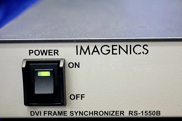 *2 pcs arrival * IMAGENICS/RS-1550B RGB input -DVI output frame synchronizer image niks48569Y