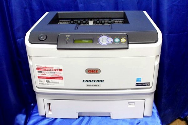 【印字OK/3398枚】 OKI/沖データ A3対応 モノクロレーザープリンター ★COREFIDO B821n-T★ 48757Y