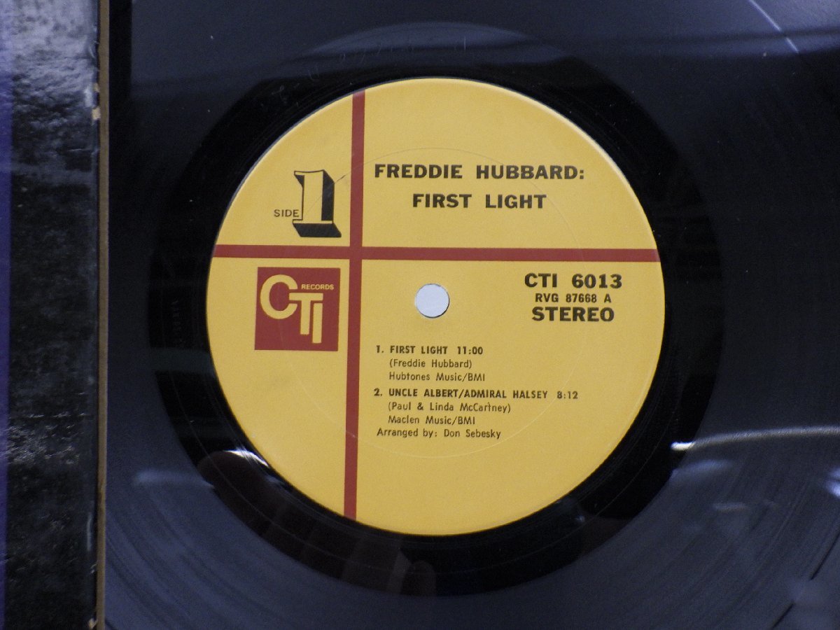 【US盤】Freddie Hubbard(フレディ・ハバード)「First Light(ファースト・ライト)」LP（12インチ）/CTI Records(CTI-6013)/ジャズ_画像2